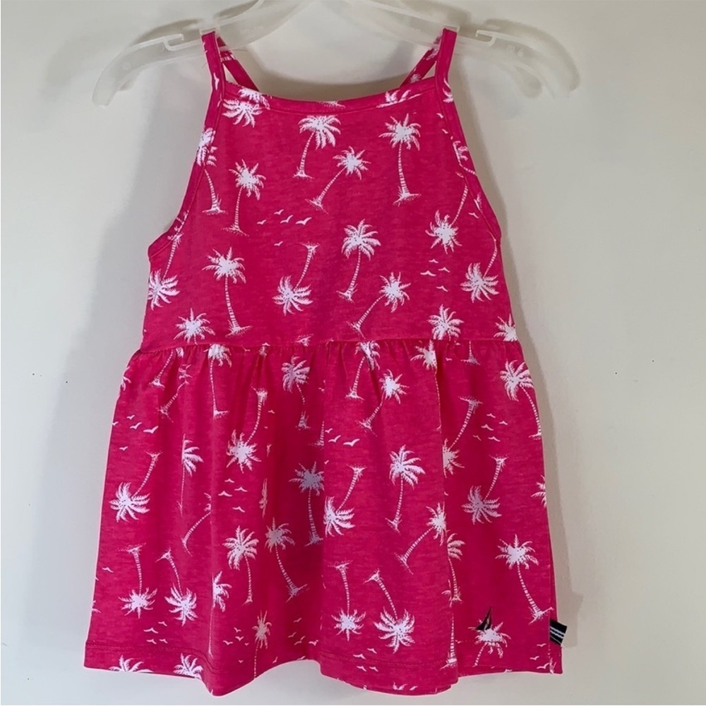 NWT. Nautica Girl’s 5 Palm Tree Cut-Out Back Tank Top/Mini Dress.
